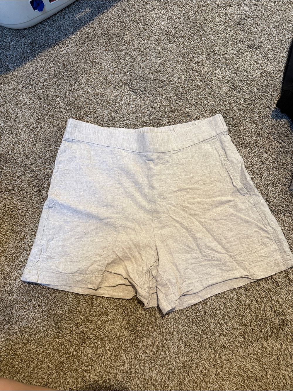 Banana republic Women's Linen-Blend Cream Casual Shorts